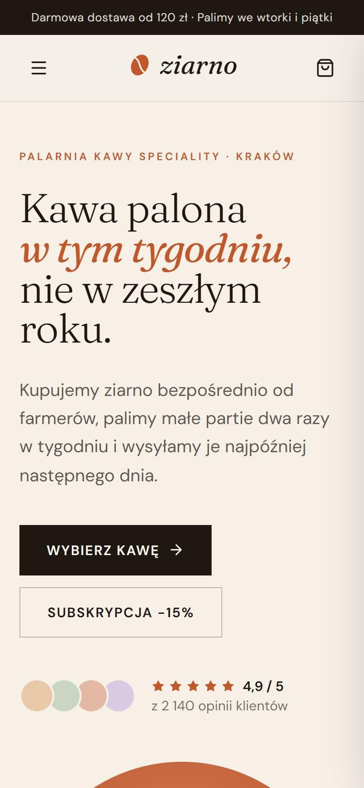 Ziarno: wersja na telefon